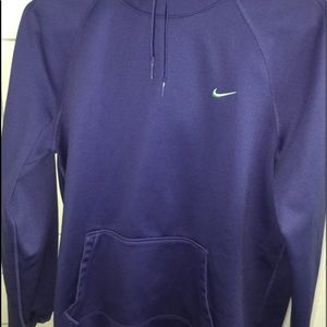Purple Nike hoodie with thumb holes